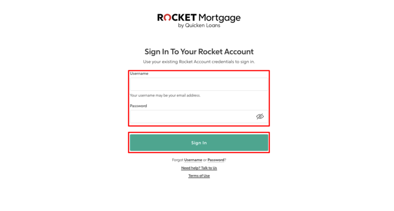 rocket mortgage login